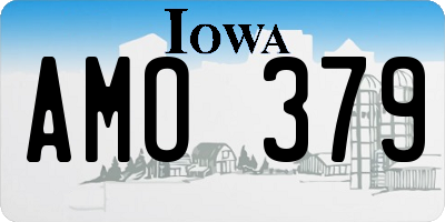 IA license plate AMO379