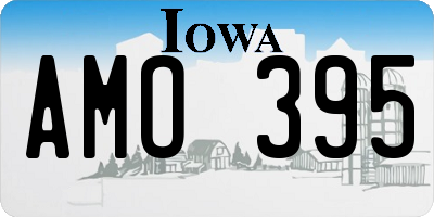 IA license plate AMO395