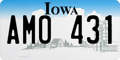 IA license plate AMO431