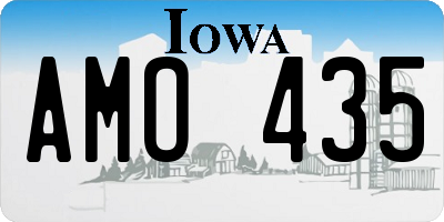 IA license plate AMO435
