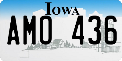 IA license plate AMO436