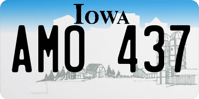 IA license plate AMO437