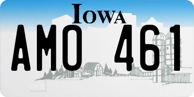 IA license plate AMO461