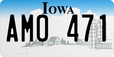 IA license plate AMO471