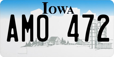 IA license plate AMO472