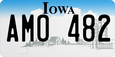 IA license plate AMO482