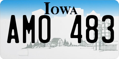 IA license plate AMO483