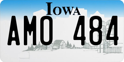 IA license plate AMO484