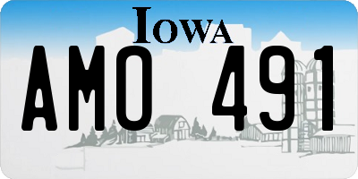 IA license plate AMO491