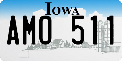 IA license plate AMO511