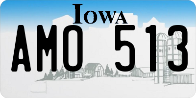 IA license plate AMO513
