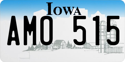 IA license plate AMO515