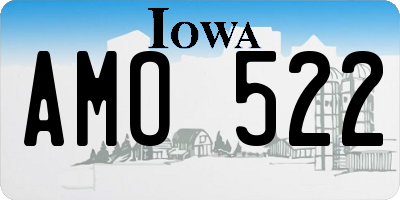 IA license plate AMO522
