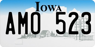 IA license plate AMO523