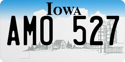 IA license plate AMO527