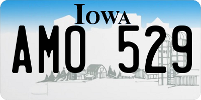 IA license plate AMO529