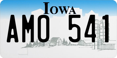 IA license plate AMO541