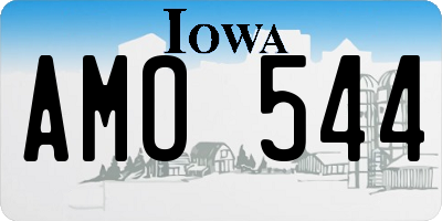 IA license plate AMO544