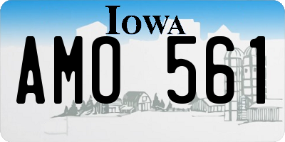 IA license plate AMO561