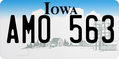 IA license plate AMO563