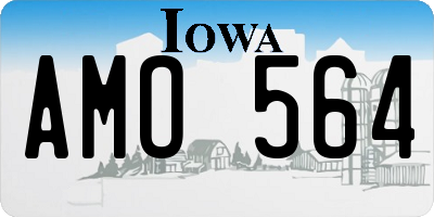IA license plate AMO564