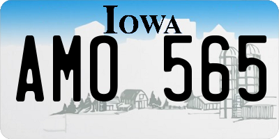 IA license plate AMO565
