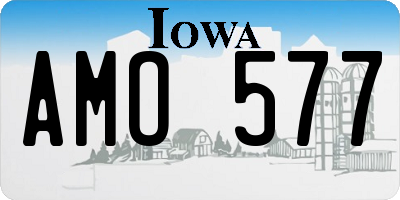 IA license plate AMO577