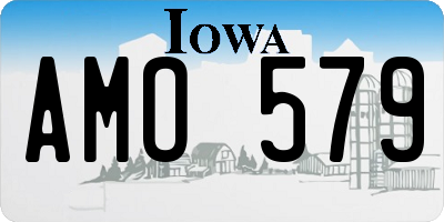 IA license plate AMO579
