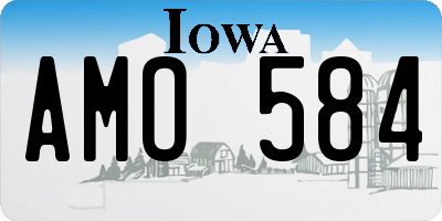 IA license plate AMO584