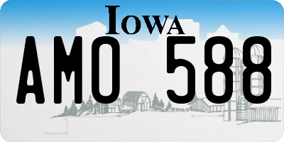 IA license plate AMO588