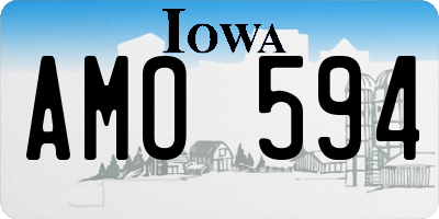 IA license plate AMO594