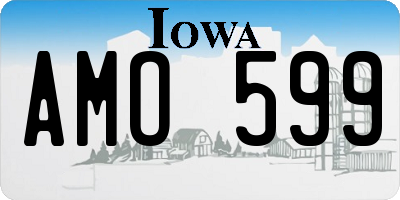 IA license plate AMO599