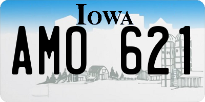 IA license plate AMO621