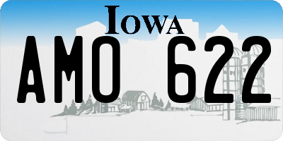 IA license plate AMO622