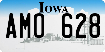 IA license plate AMO628