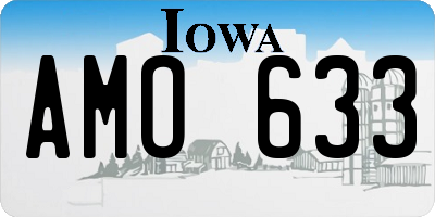 IA license plate AMO633