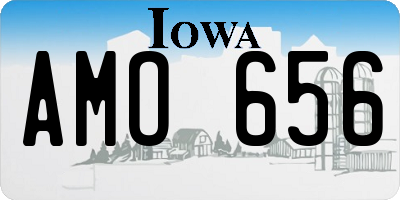 IA license plate AMO656
