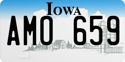 IA license plate AMO659