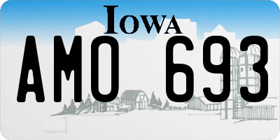 IA license plate AMO693