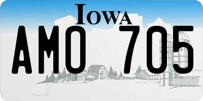 IA license plate AMO705