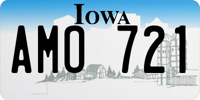 IA license plate AMO721