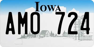 IA license plate AMO724