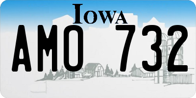 IA license plate AMO732
