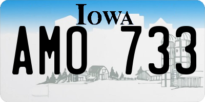IA license plate AMO733