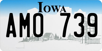 IA license plate AMO739