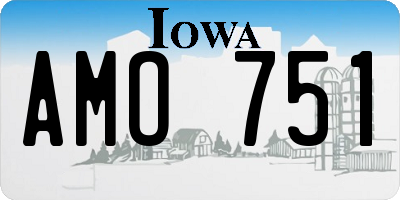 IA license plate AMO751
