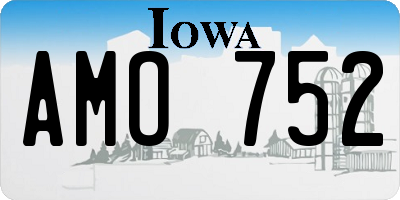 IA license plate AMO752