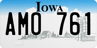IA license plate AMO761