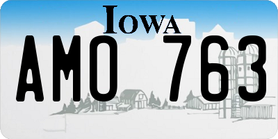 IA license plate AMO763
