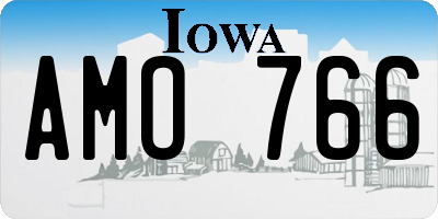 IA license plate AMO766